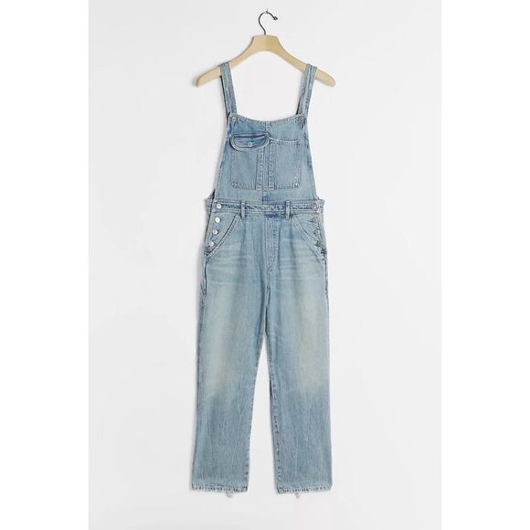 Anthropologie x Citizens of Humanity Jamie Organic Denim Overalls $378 Sz 14 - Picture 2 of 14